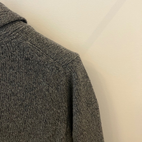 Frank & Oak Grey Sweater with Shawl Collar - Picture 7 of 11